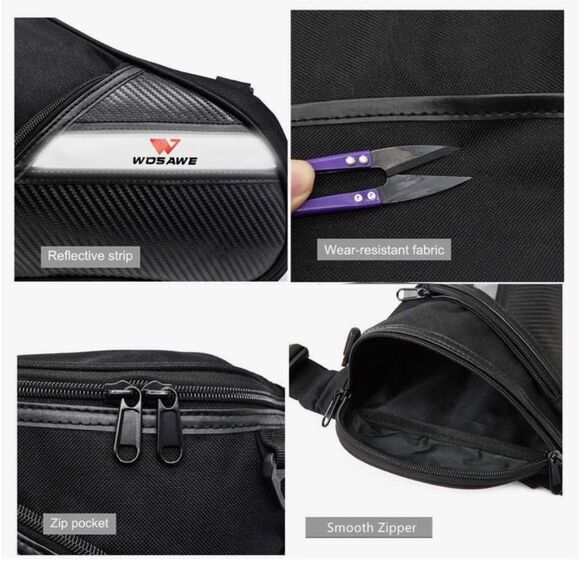 Wosawe Motorcycle Leg Drop Thigh Hip Waist Belt Bag - Picture 8 of 8